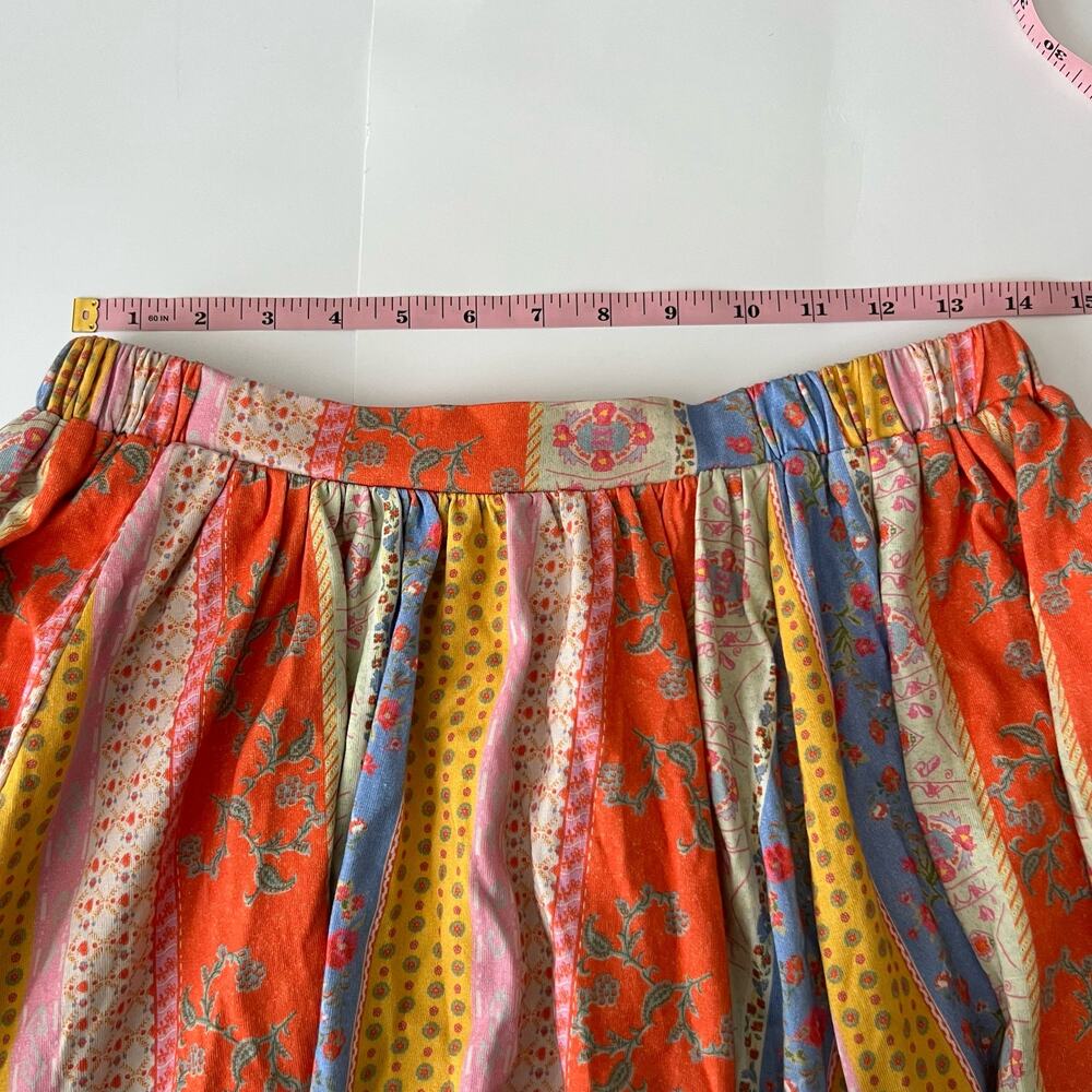 Free People As It Was Two Piece Skirt Set In Oak Multi Tropical Print Size M - Picture 12 of 16
